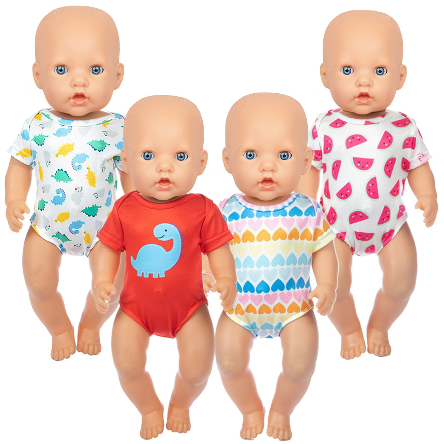 Baby Clothes - Karikatür dinozor mayo 16-18 inç amerikan