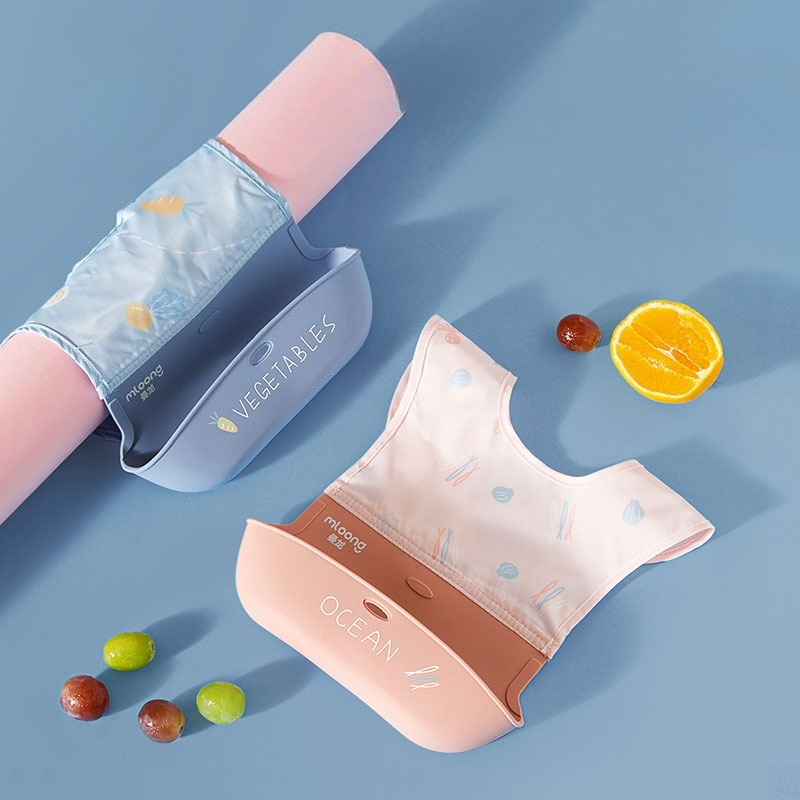 Waterproof Baby Bibs Silicone - Çocuk Su Geçirmez Önlük Bebek Önlükler