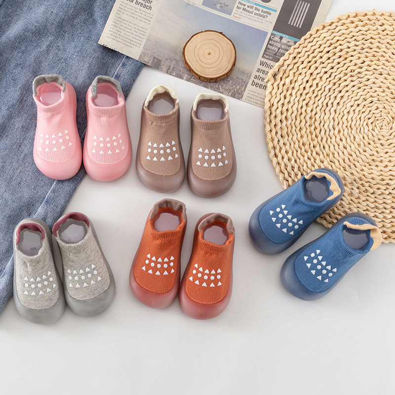 Unisex Baby Socks Non Slip - Bebek Yer Ayakkabıları Mavi ve Pembe