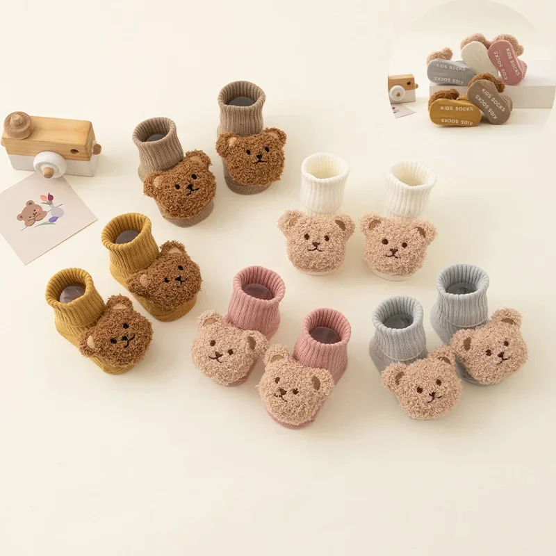 Unisex Baby Socks Non Slip - Sıcak bebek çorap tatlı karikatür oyuncaklar