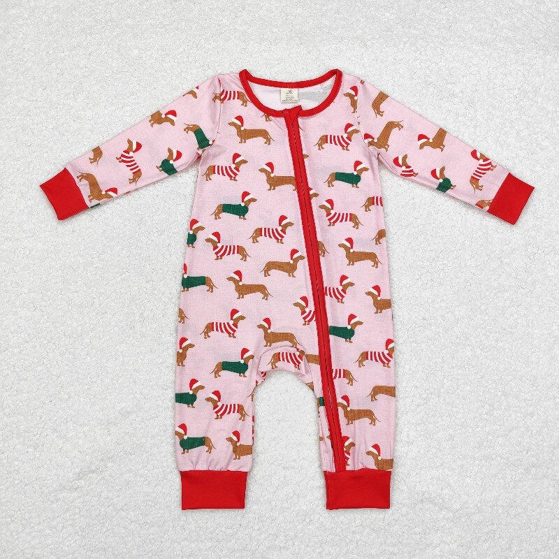 Cotton Baby Onesies Zipper - 8.21y Noel Şapkalı Bambu Bebek Erkek
