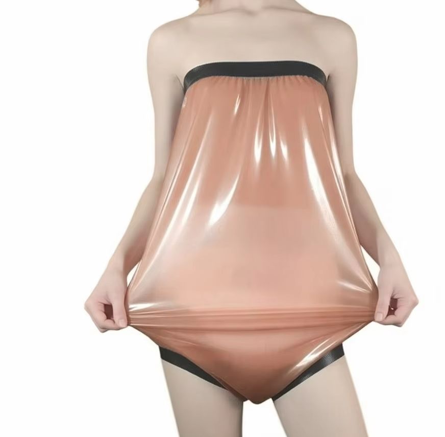 Diapering - Kauçuk Şort İç Giyim Külot Şeffaf