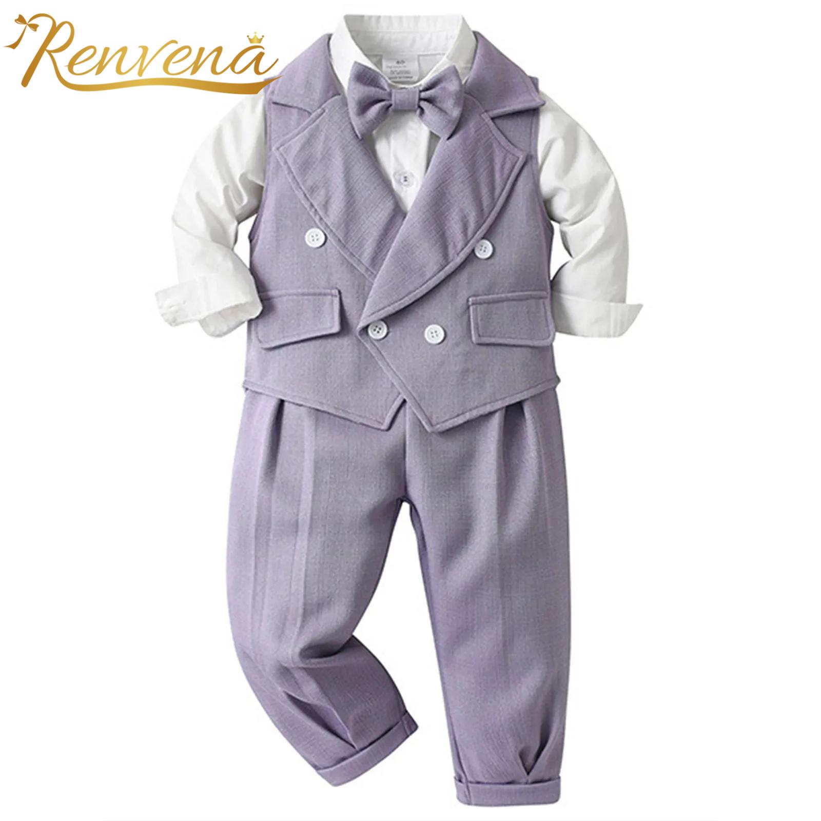 Baby Boy Suit Set Baptism - Bebek Erkek Beyefendi Takım Elbise Vaftiz