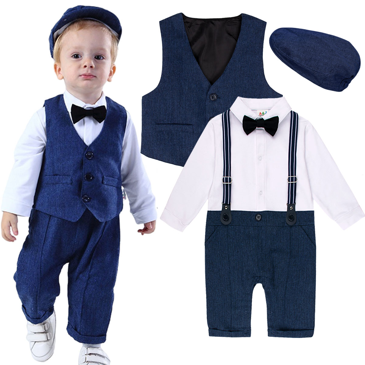 Baby Boy Suit Set Baptism - Erkek bebek kıyafet seti düğün vaftiz