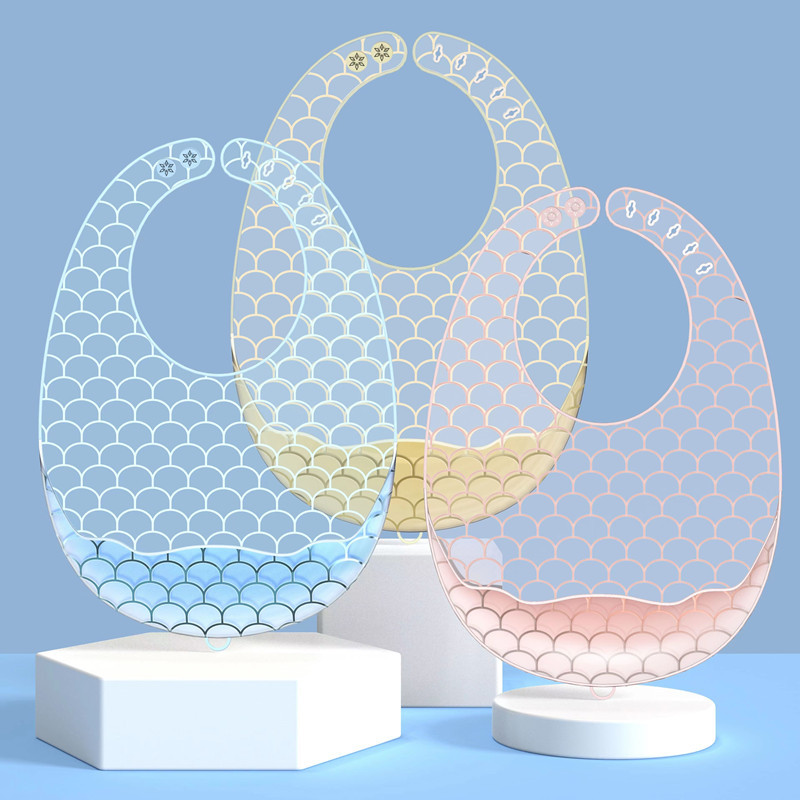 Waterproof Baby Bibs Silicone - Silikon Bebek Önlükler Su Geçirmez Tükürük