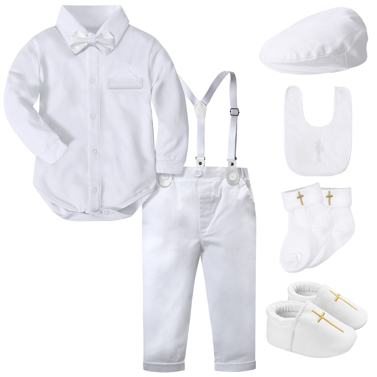 Baby Boy Suit Set Baptism - Erkek bebek vaftiz kıyafet bebek vaftiz