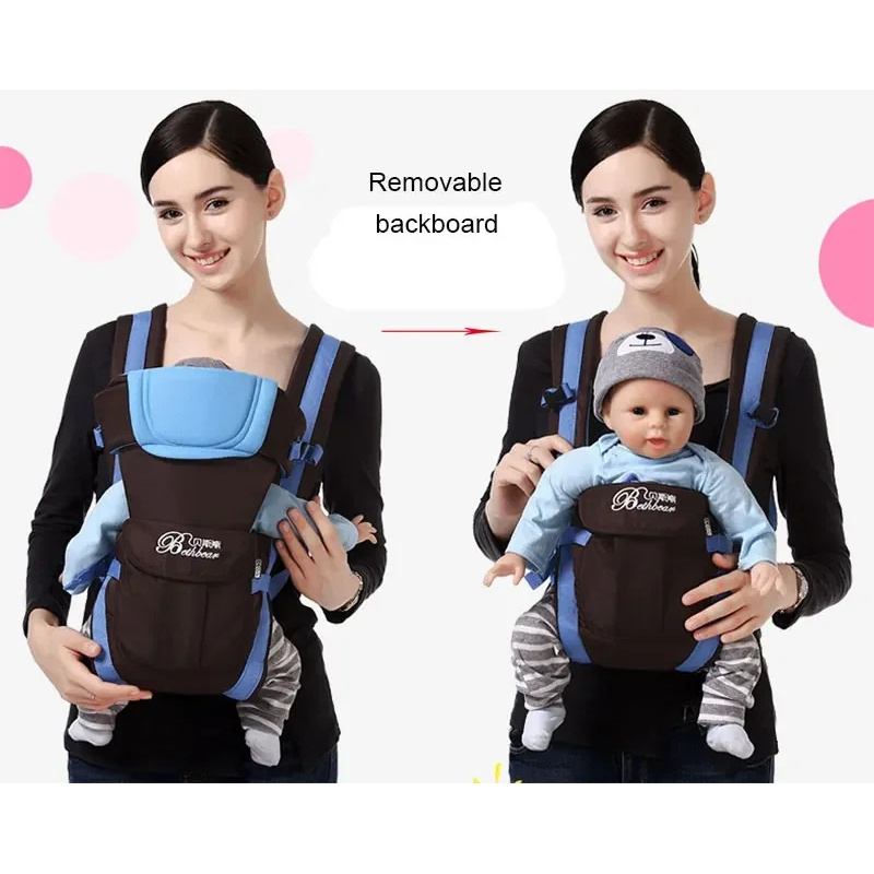 Ergonomic Baby Carrier Newborn To Toddler - Bebek Askılı Taşıyıcı, 4'ü 1 Arada