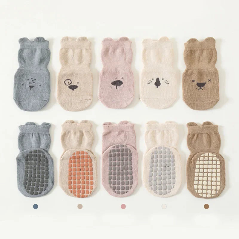 3/5 Çift Bebek Sevimli Hayvanl - Unisex Baby Socks Non Slip incelemesi ve fiyatı