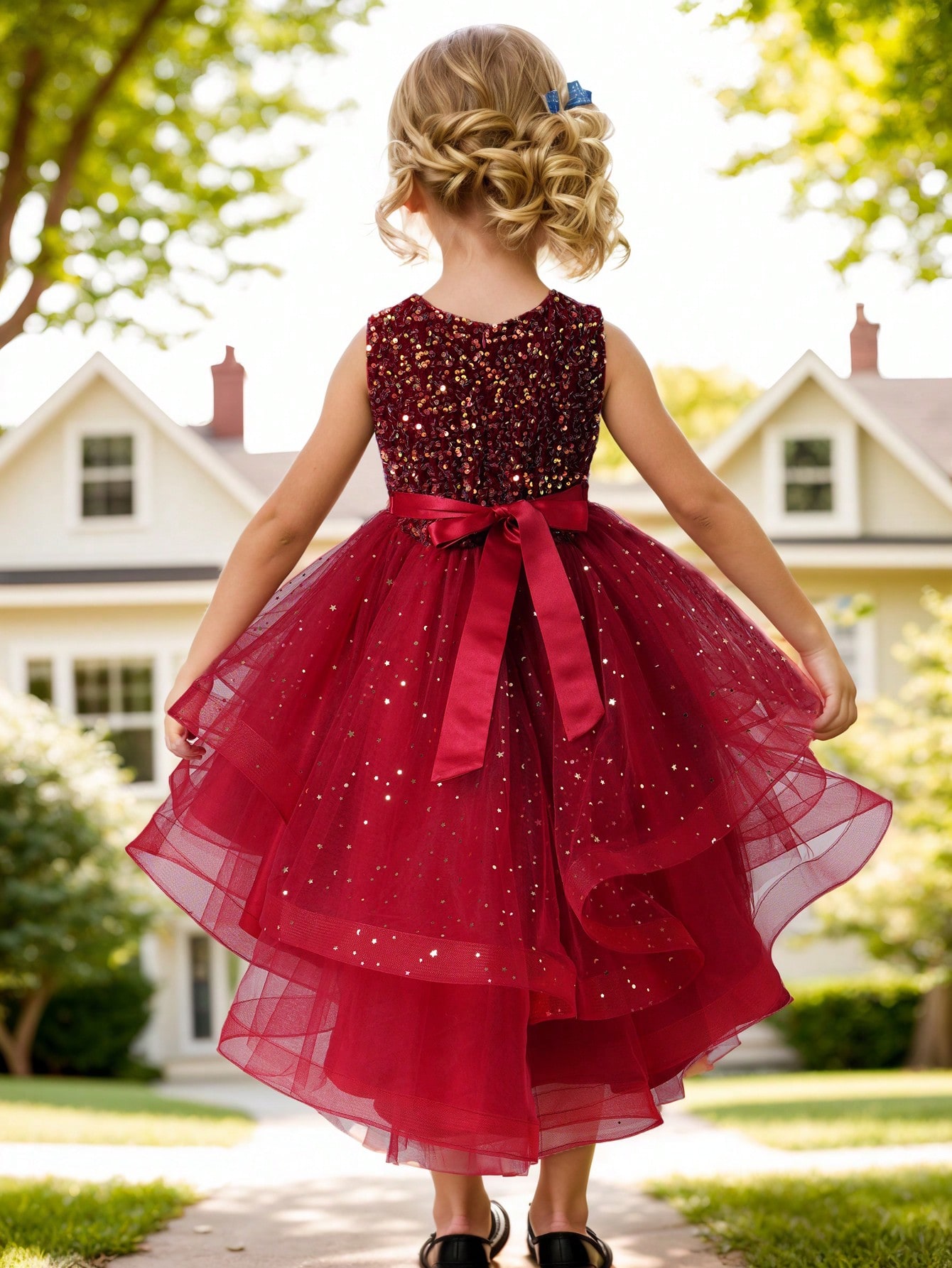 Bebek Kız Prenses Çiçek Payetl - Toddler Girl Tulle Party Dress incelemesi ve fiyatı