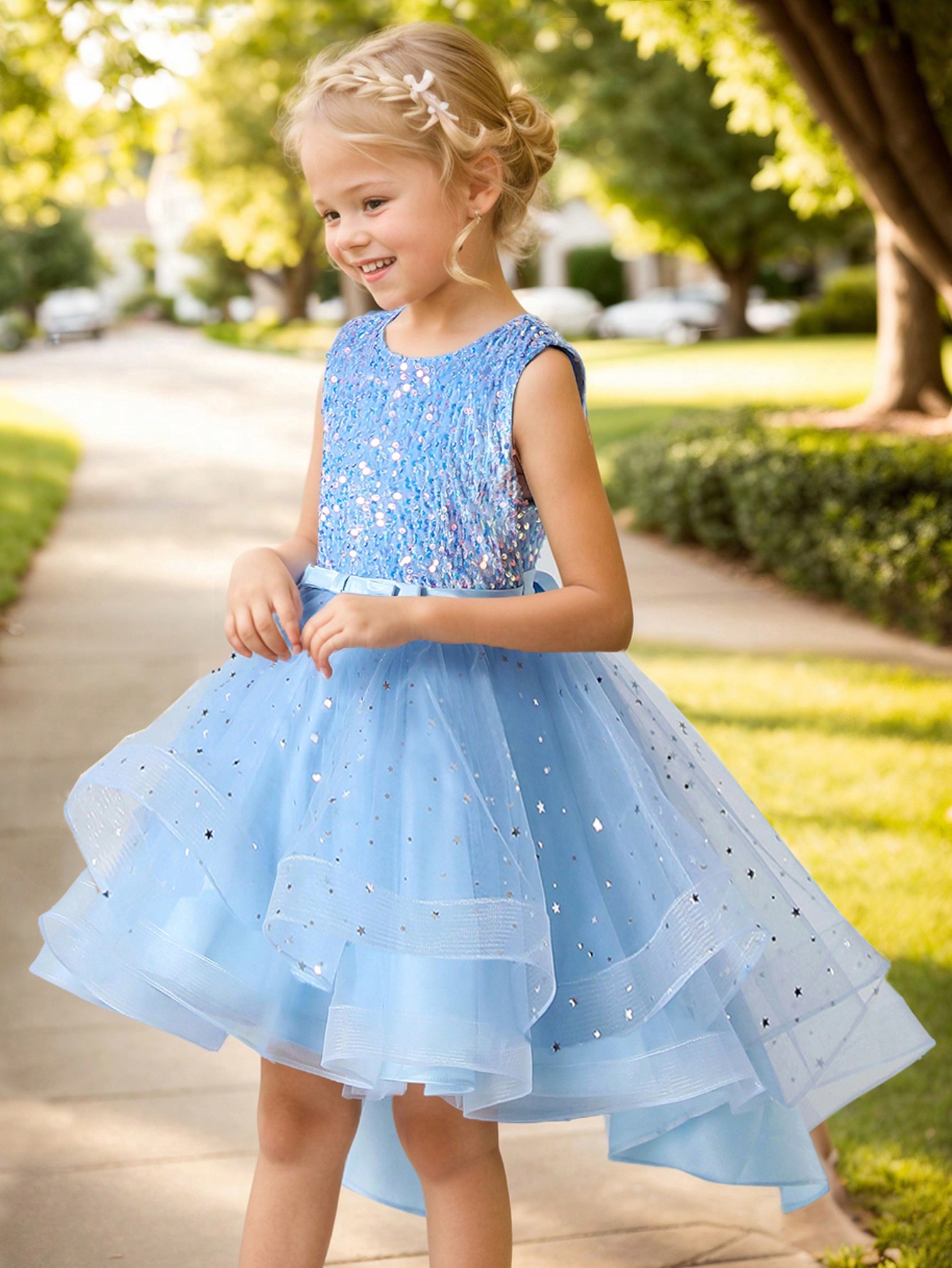 Bebek Kız Prenses Çiçek Payetl - Toddler Girl Tulle Party Dress incelemesi ve fiyatı
