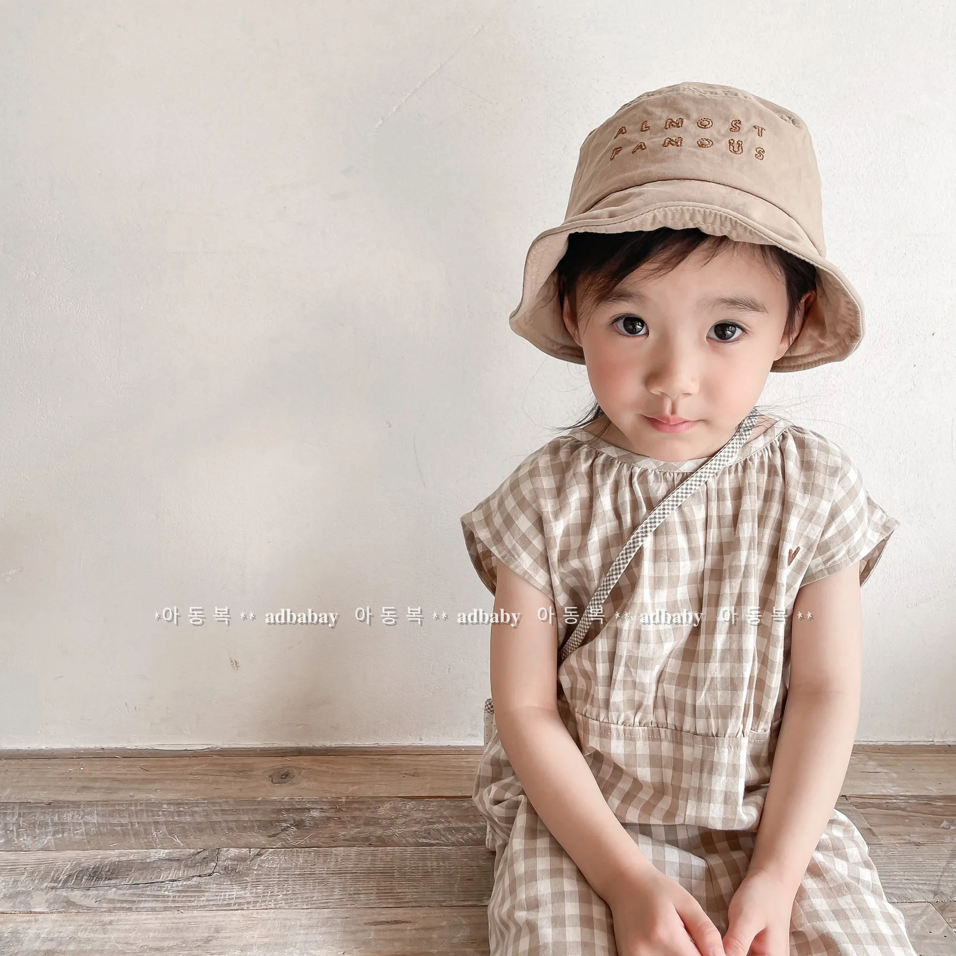 Bebek Kız Ekose Tulum Çocuklar - Baby Summer Linen Sleeveless Jumpsuit incelemesi ve fiyatı