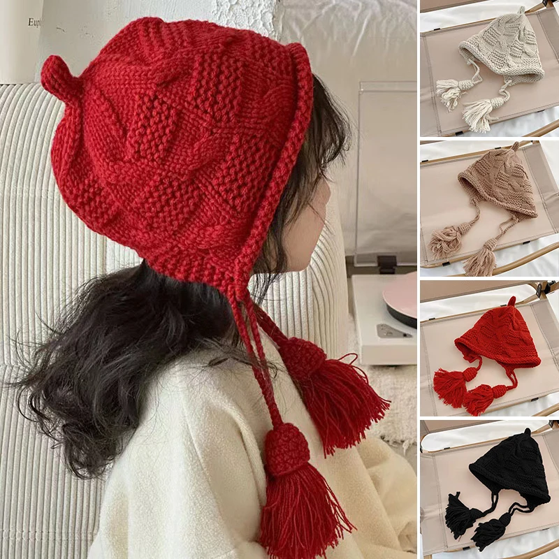 Kışlık Sıcak Bebek Örgü Şapkas - Infant Beanie Hat With Ears incelemesi ve fiyatı