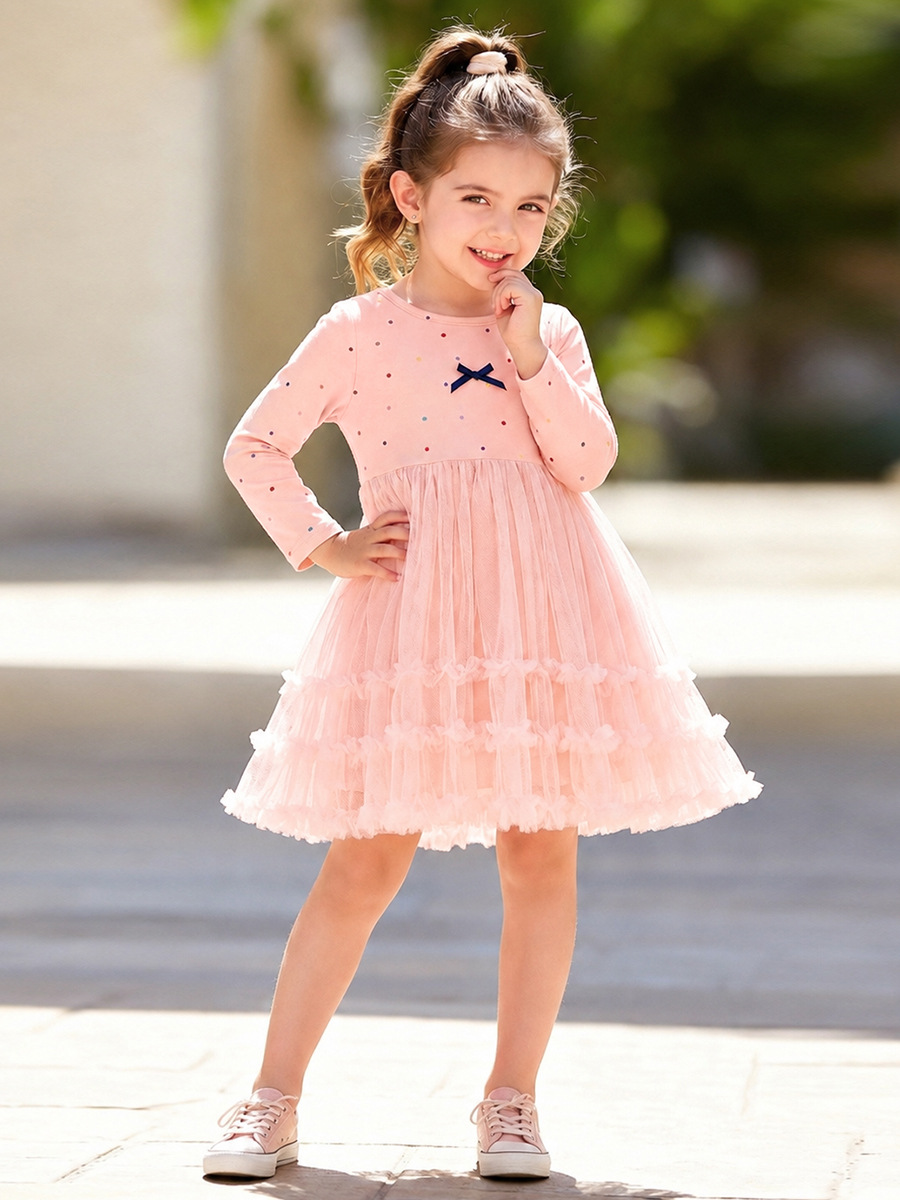 Küçük Kız Çocuk Tül Prenses El - Toddler Girl Tulle Party Dress incelemesi ve fiyatı