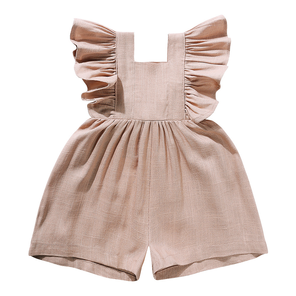 Yazlık Bebek Kıyafetleri Unise - Baby Summer Linen Sleeveless Jumpsuit incelemesi ve fiyatı