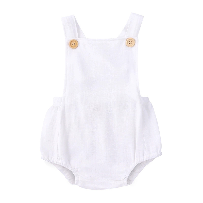 2025 Yaz Yeni Doğan Bebek Erke - Baby Summer Linen Sleeveless Jumpsuit incelemesi ve fiyatı
