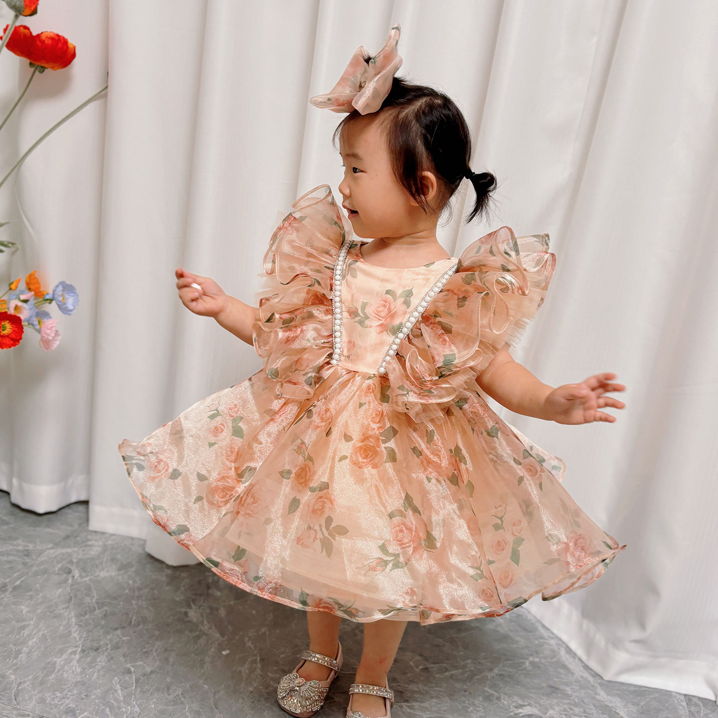 Rüya gibi Vow J225 Çarpıcı Şam - Toddler Girl Tulle Party Dress incelemesi ve fiyatı