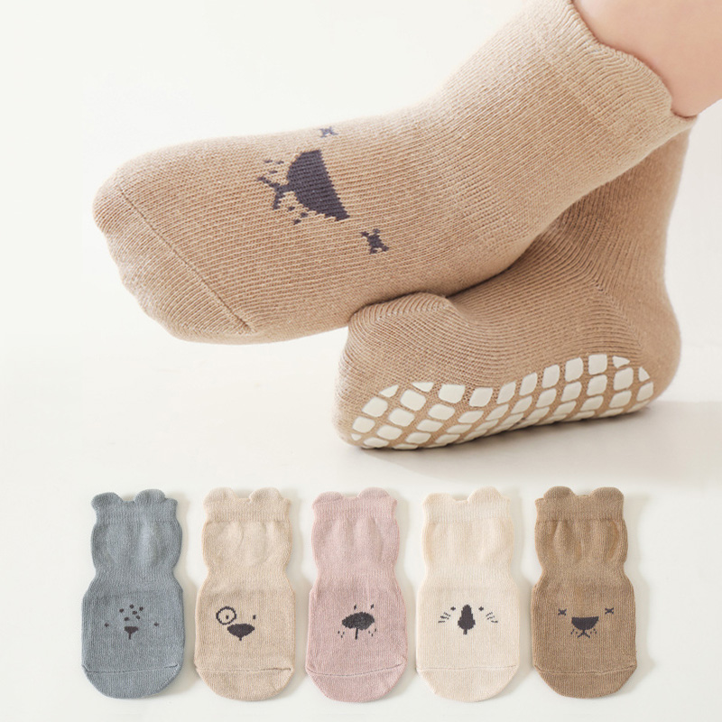 3/5 Çift Bebek Sevimli Hayvanl - Unisex Baby Socks Non Slip incelemesi ve fiyatı